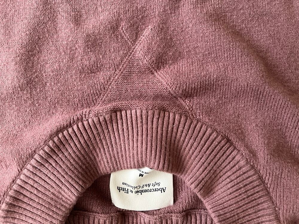 Abercrombie & Fitch Fall Mauve Brown Mock Neck Sweater Medium